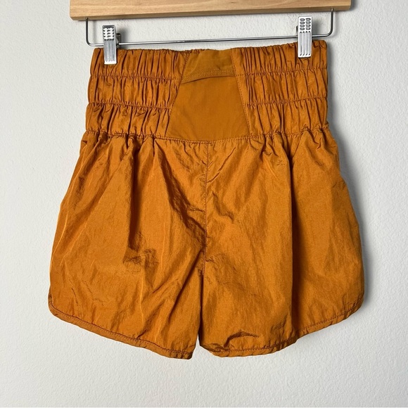 Free People The Way Home Shorts Burnt Orange Activewear Running Size Small - Picture 8 of 12